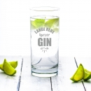 Ginglas "Lange Rede, kurzer GIN"