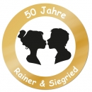 Schild zur Goldenen Hochzeit