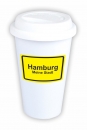 Coffee-to-go-Becher "Ortsschild Hamburg"