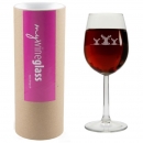 Weinglas "3 Elche" mit Geschenkbox
